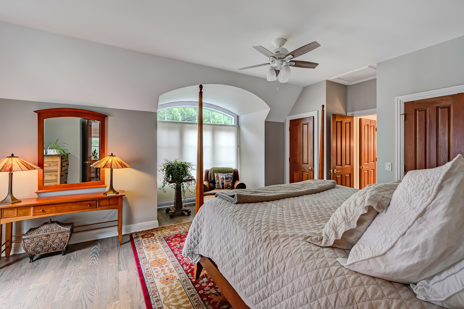 5 Norman Court Burr Ridge, IL 60527 - Photo 31 of 52 a bed room with a bed and a chandelier