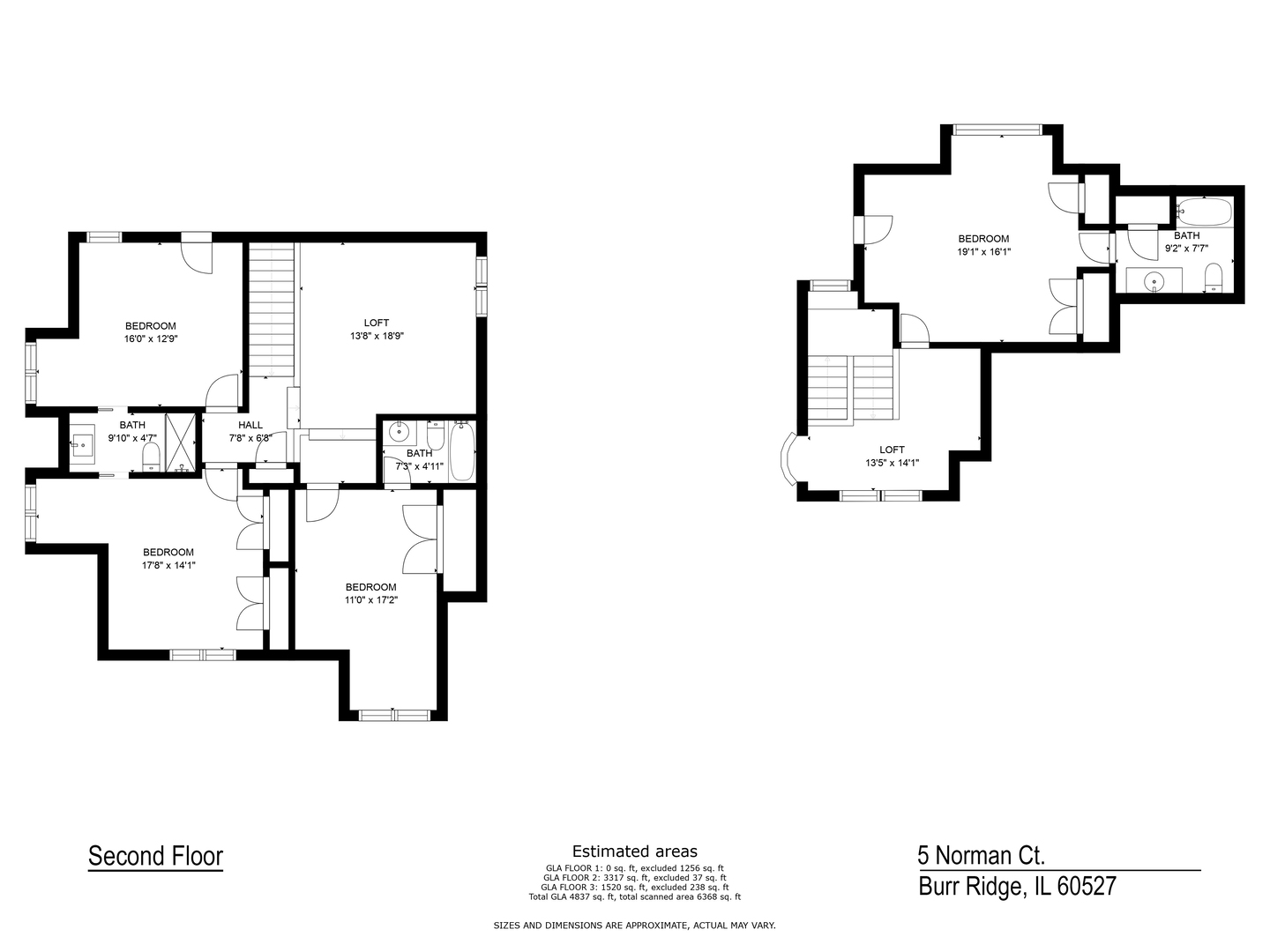 5 Norman Court Burr Ridge, IL 60527 - Photo 43 of 52 a picture of a floor plan