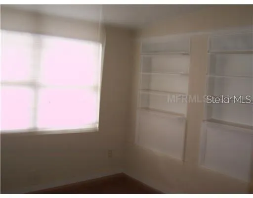 a bathroom with a window