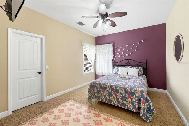 a view of a garage with storage