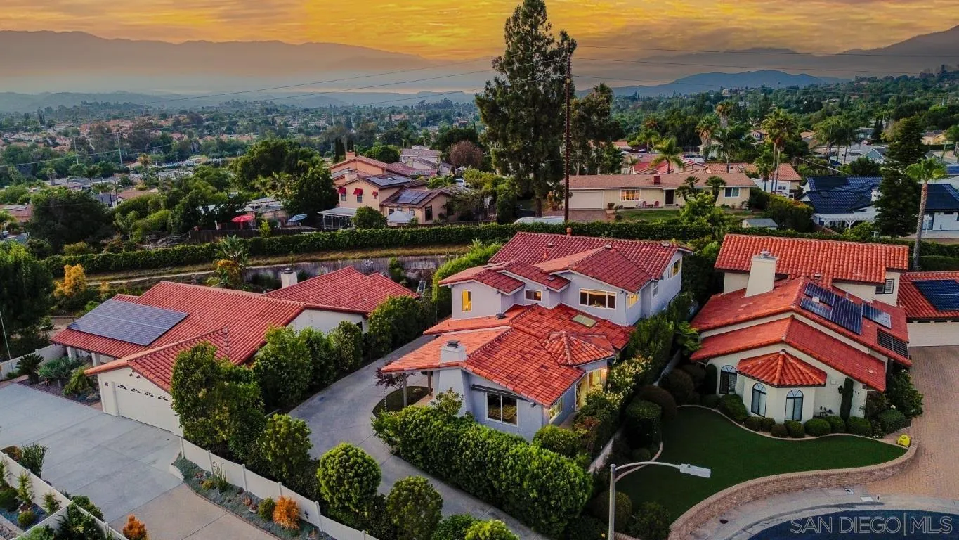 907 Ridge Heights Drive Fallbrook, CA 92028 - Photo 67 of 70 an aerial view of residential houses with outdoor space and trees