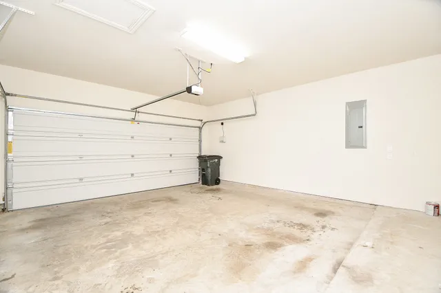 a view of a room with storage