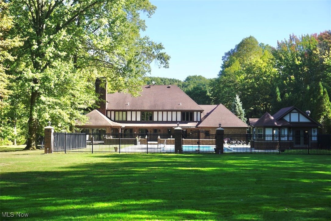 1760 Chartley Road Gates Mills, OH 44040 - Photo 43 of 49 Rear view of property featuring a 50'x25' pool