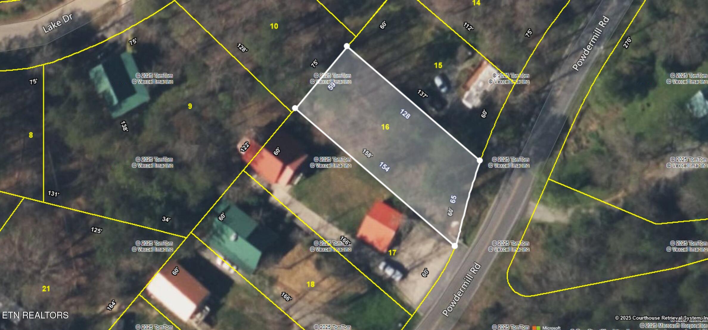 Lot 16 Powdermill Road Gatlinburg, TN 37738 - Photo 19 of 19 TAX MAP AERIAL