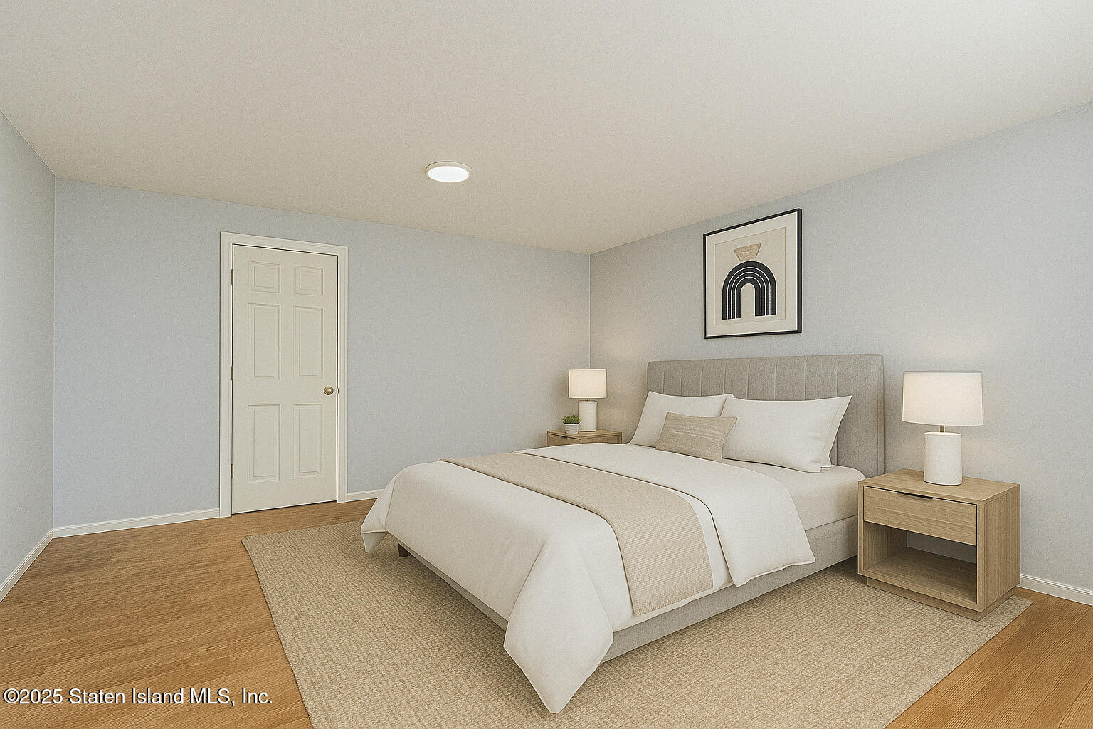 318 Travis Avenue Staten Island, NY 10314 - Photo 12 of 24 a bedroom with a bed and a night stand