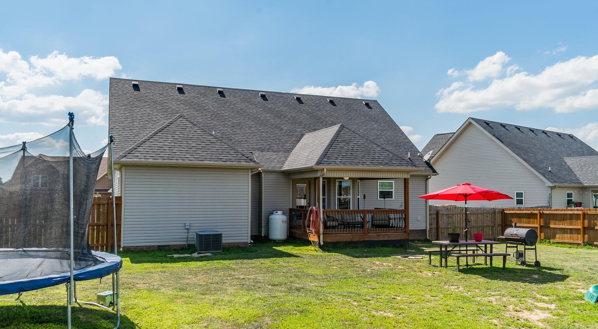 1753 Springhaven Drive Clarksville, TN 37042 - Photo 18 of 18 a view of an house with backyard space and a swimming pool