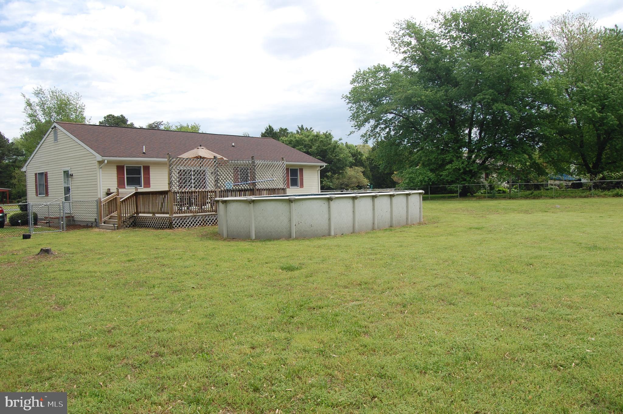 6840 Hunting Creek Road Hurlock, MD 21643 - Photo 26 of 27 back yard and pool (negotiable)
