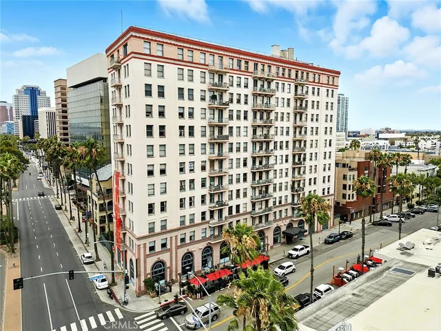 a view of a door and a window