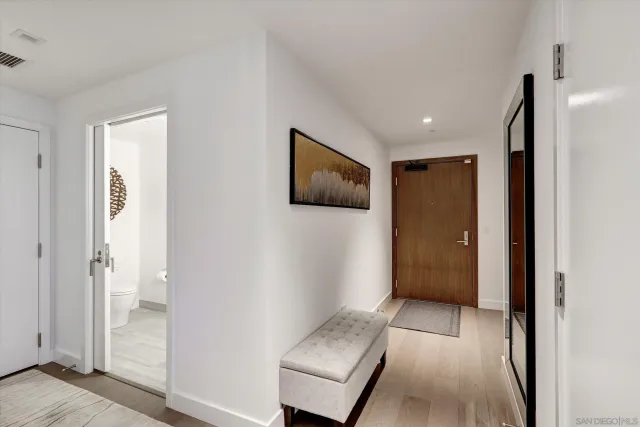 a view of a building with a street