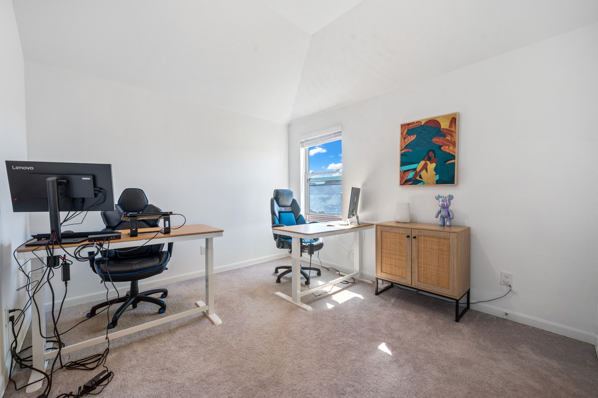 4218 Redford Valley Road Rosharon, TX 77583 - Photo 20 of 36 a view of a workspace with furniture and a window