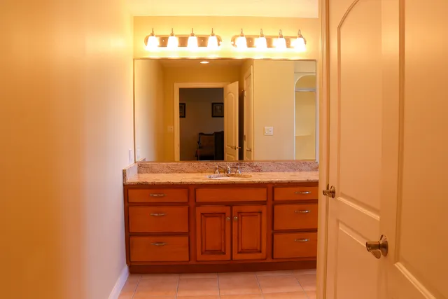 a view of a door and a window