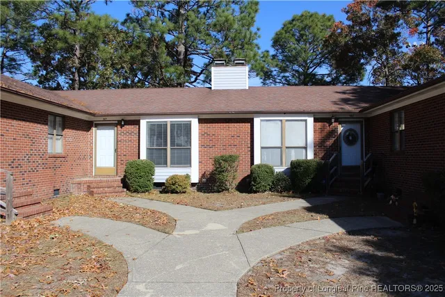 a view of a house with a patio
