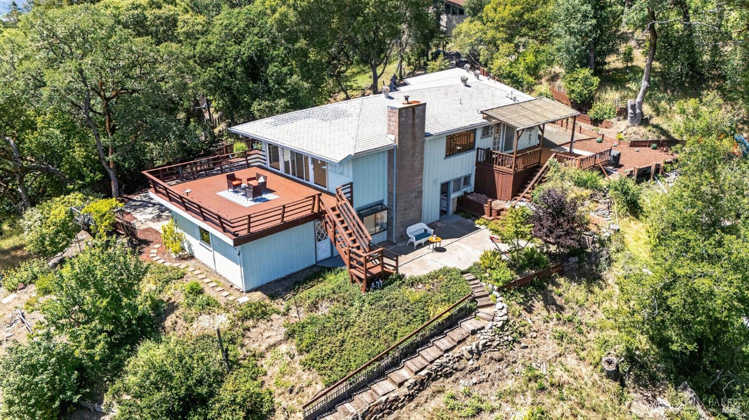 891 Isola Way Ukiah, CA 95482 - Photo 23 of 46 an aerial view of a house with a yard