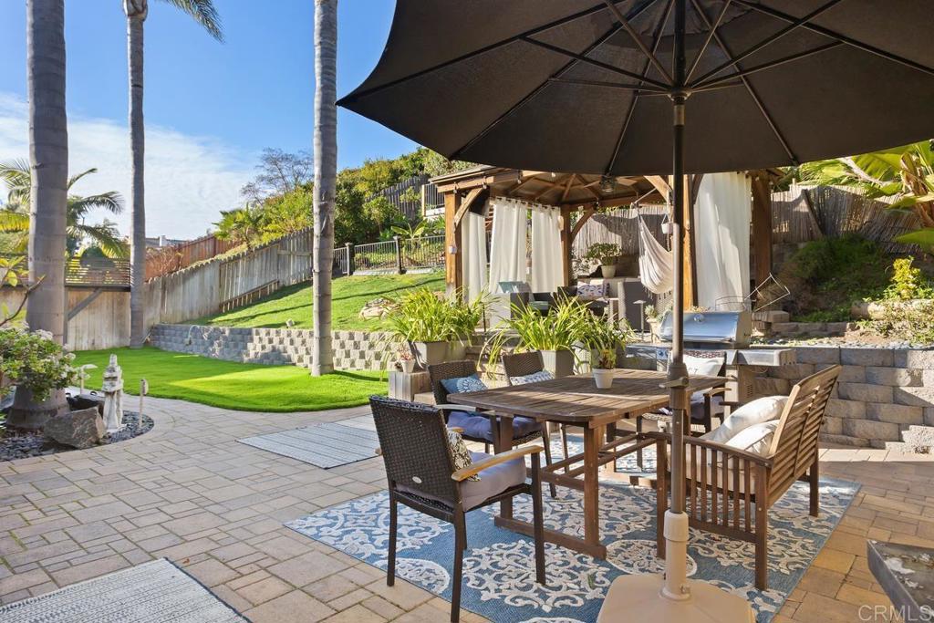 2804 Jacaranda Avenue Carlsbad, CA 92009 - Photo 30 of 36 a view of table and chairs under an umbrella