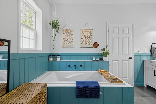 a room with furniture and window