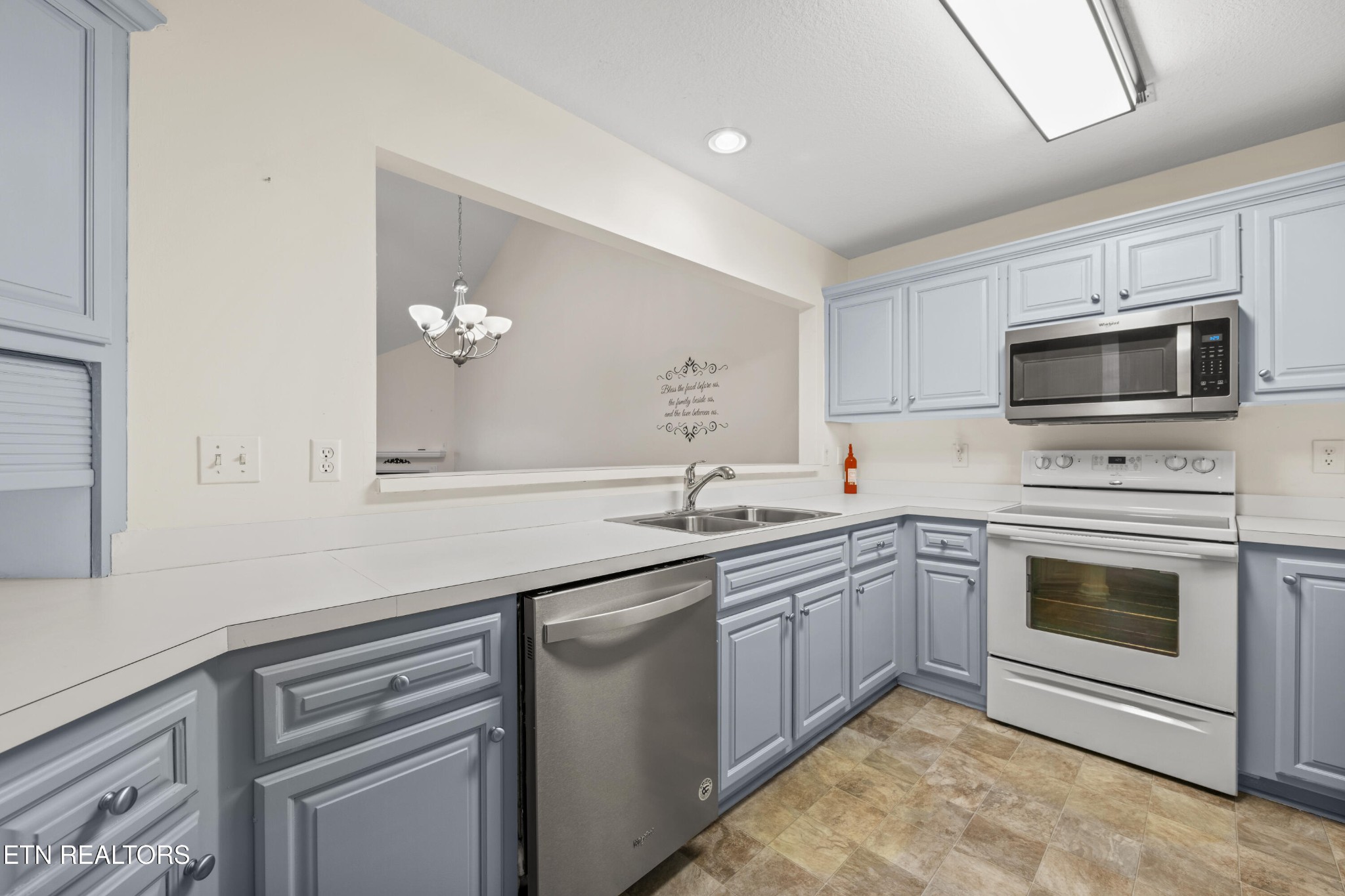 1218 Ernest McMahan Road Sevierville, TN 37862 - Photo 18 of 40 a kitchen with a sink stove and microwave