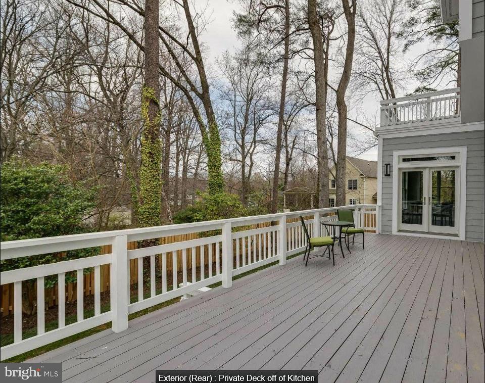 9814 Fernwood Road Bethesda, MD 20817 - Photo 14 of 31 Serene deck nestled among trees.