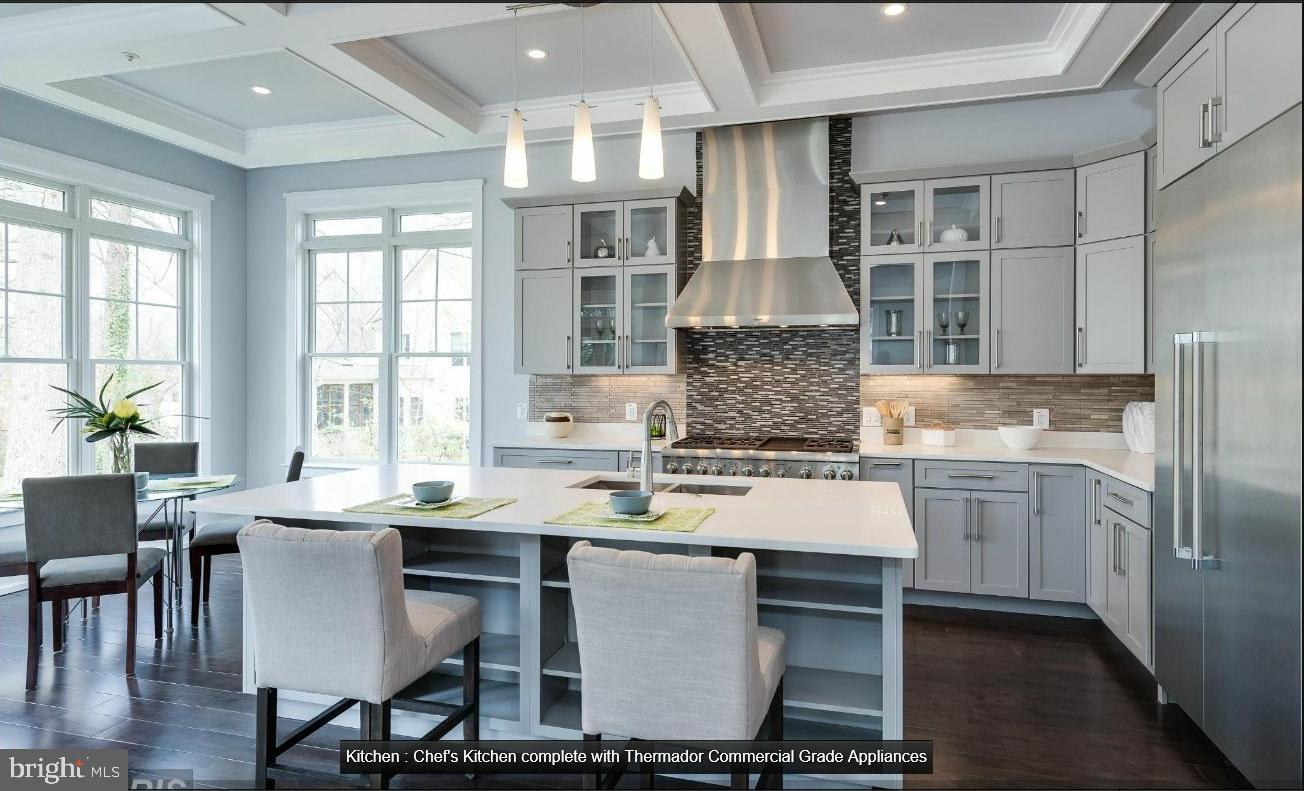 9814 Fernwood Road Bethesda, MD 20817 - Photo 9 of 31 Modern chef's kitchen with elegance.
