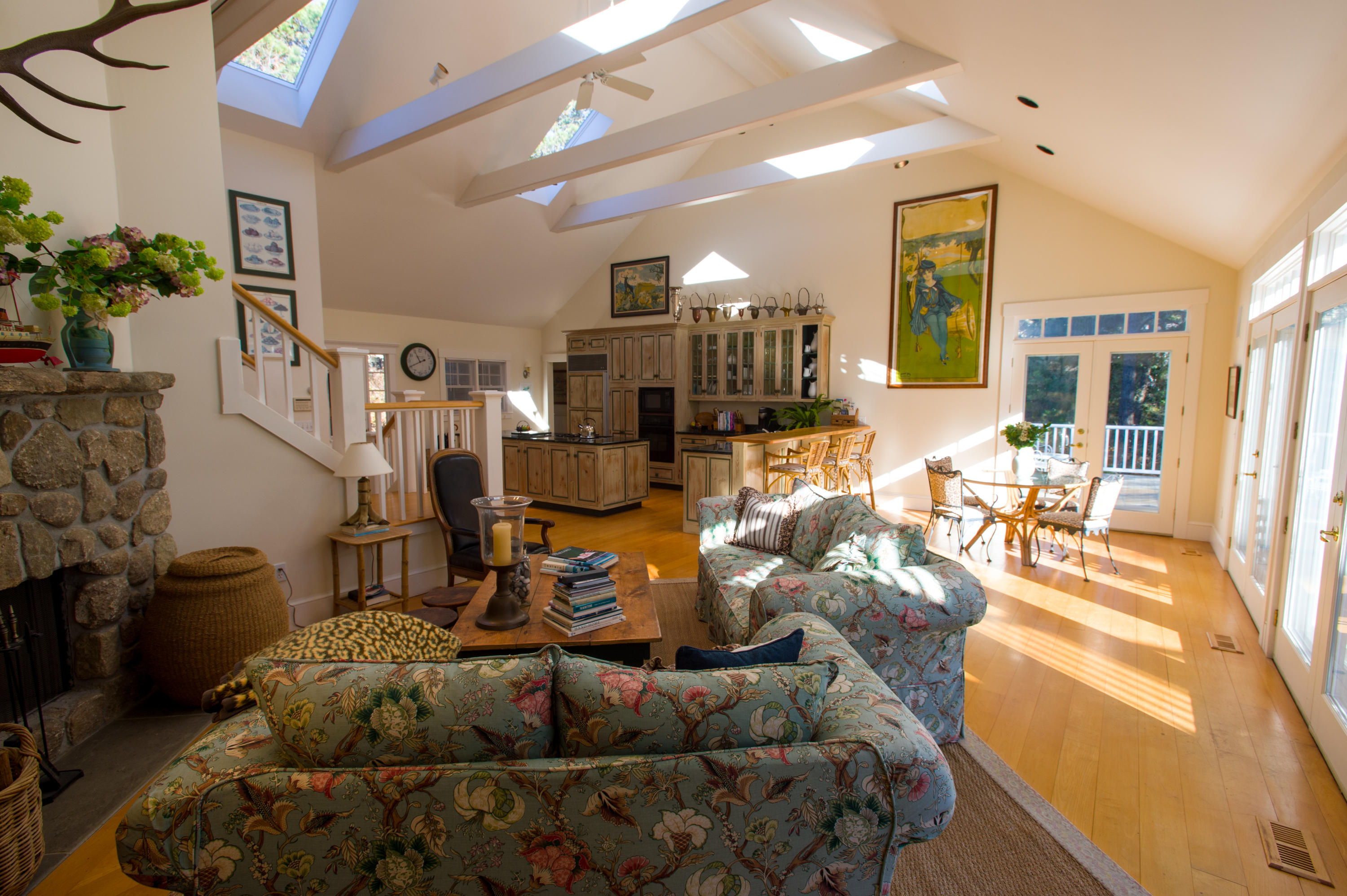 70 Plum Bush Point Road West Tisbury, MA 02568 - Photo 12 of 37 living room toward kitchen