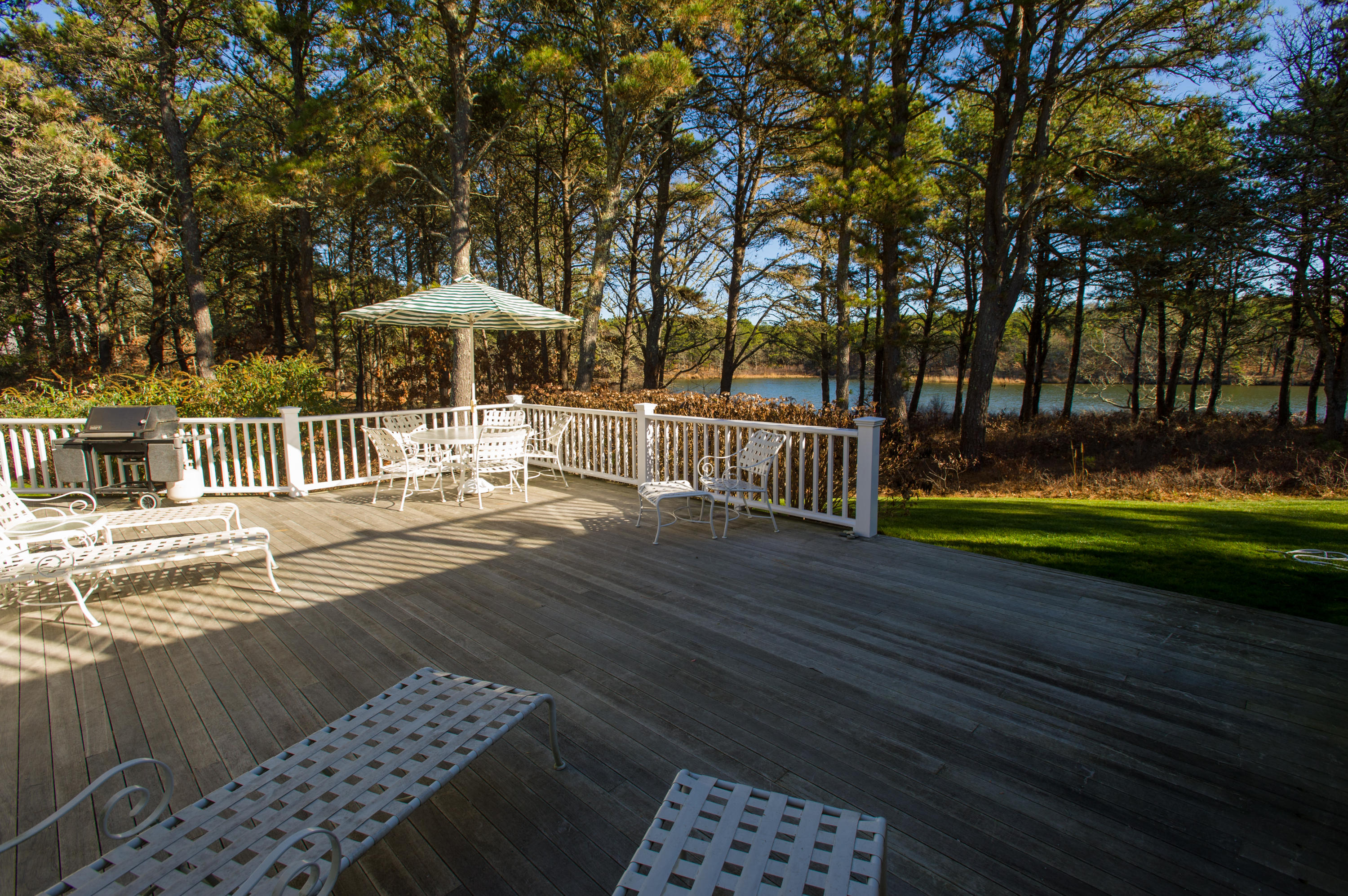 70 Plum Bush Point Road West Tisbury, MA 02568 - Photo 26 of 37 Main house deck view to water