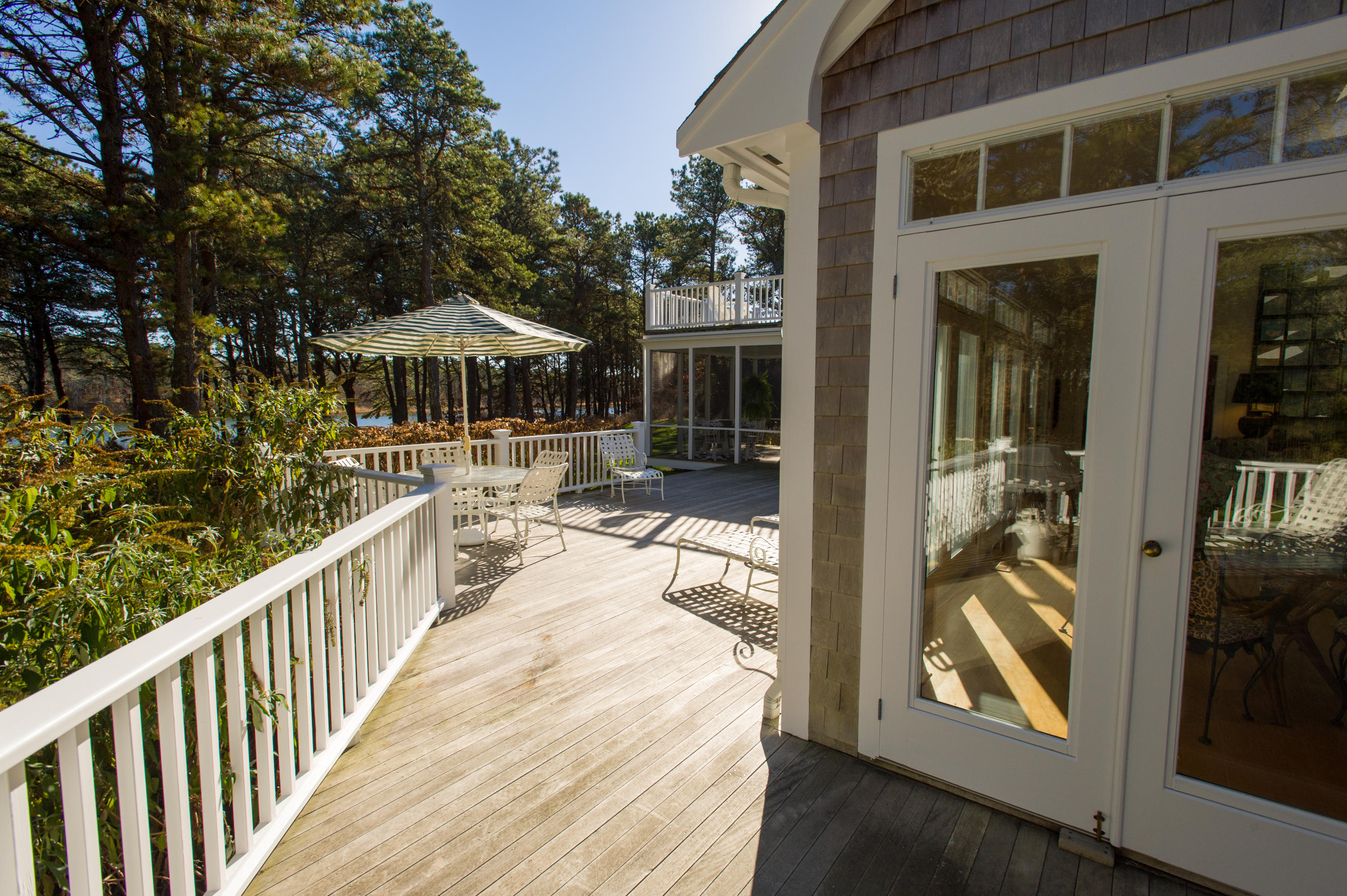 70 Plum Bush Point Road West Tisbury, MA 02568 - Photo 28 of 37 Deck view from master side