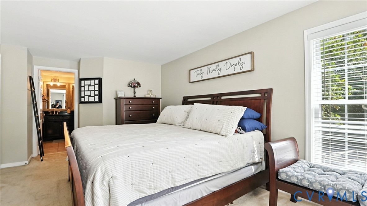 9743 Snowhill Road Richmond, VA 23235 - Photo 40 of 48 Bedroom featuring carpet floors and ensuite bath