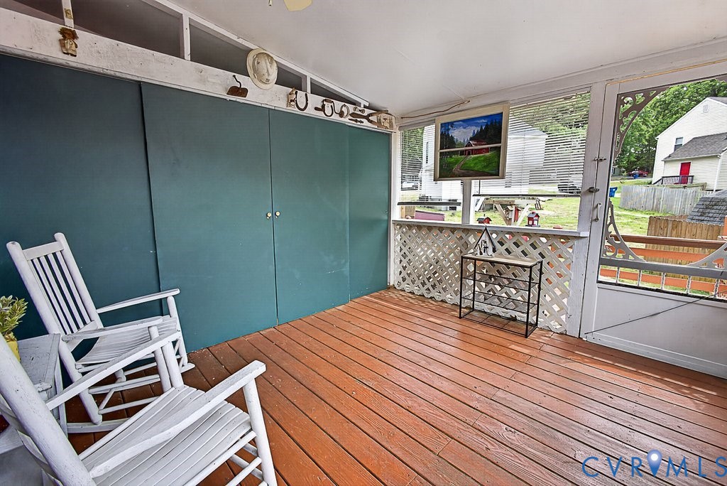 118 Wenatchee Road North Chesterfield, VA 23236 - Photo 21 of 34 Screened In Porch with TONS of storage