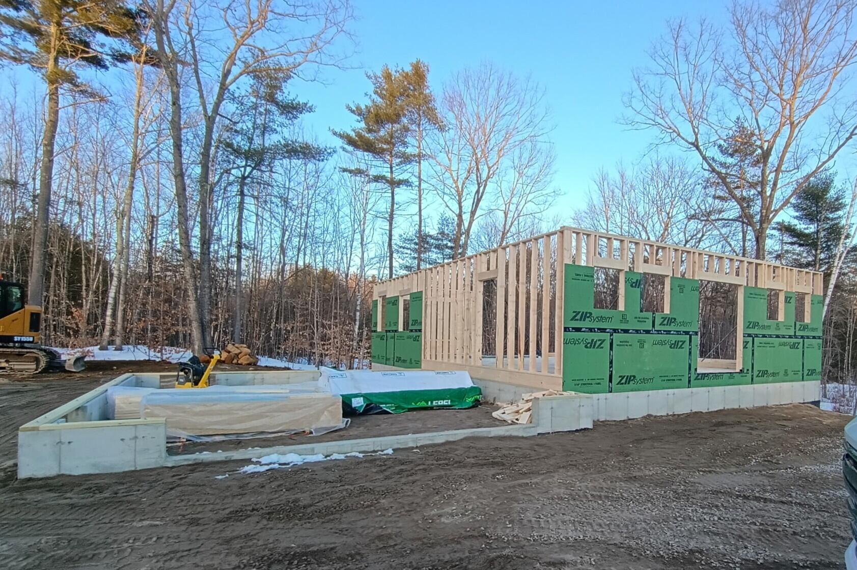 24 Eastern Lane Standish, ME 04084 - Photo 26 of 41 Garage Foundation with 1st Floor Framing