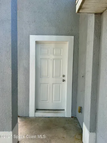 a view of front door