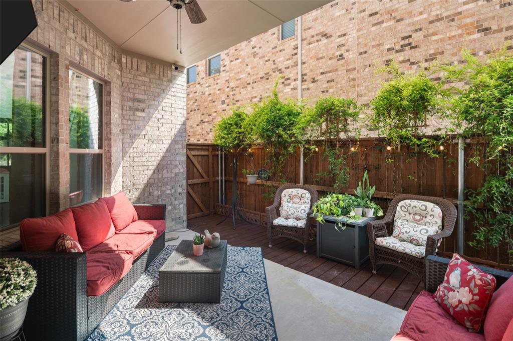 4881 Miles Way Fairview, TX 75069 - Photo 28 of 39 a outdoor living room with furniture and a potted plant