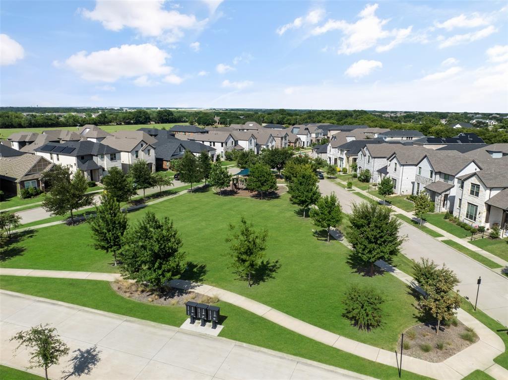 4881 Miles Way Fairview, TX 75069 - Photo 38 of 39 an aerial view of residential houses with outdoor space and trees