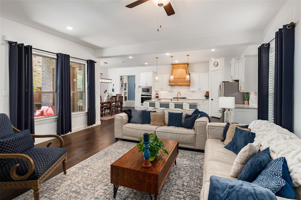4881 Miles Way Fairview, TX 75069 - Photo 4 of 39 a living room with furniture kitchen view and a large window