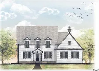 a view of house with garden space and swimming pool