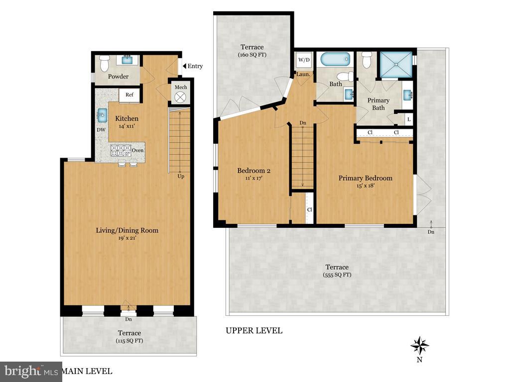 2142 O Street Northwest, Unit 900 Washington, DC 20037 - Photo 36 of 36 Floor plan