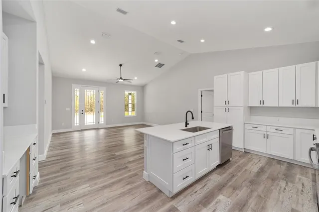 a view of small space with racks on the wall