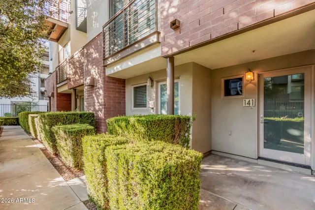 a view of a building with a outdoor space