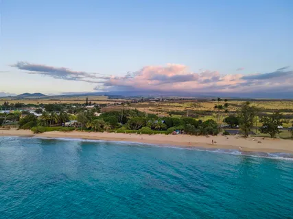 a view of an ocean beach