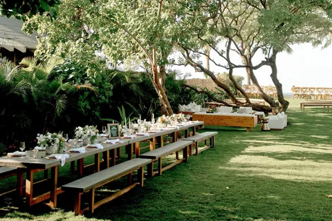 a view of a chairs and table in a patio