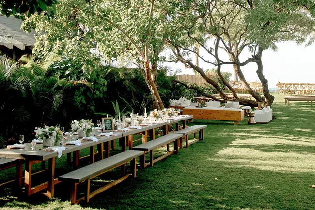 a view of a chairs and table in a patio