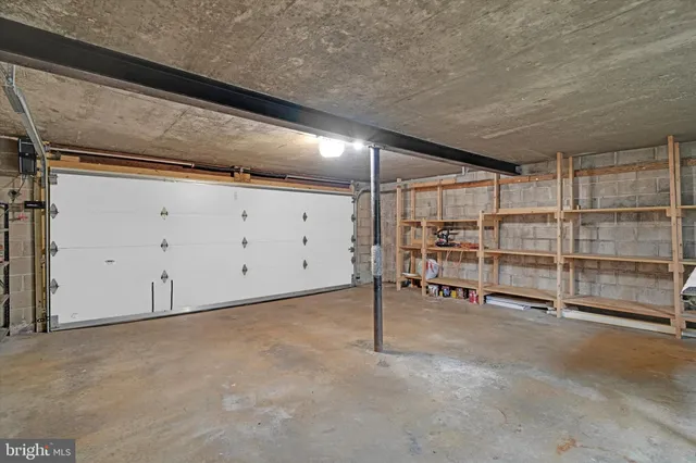 a view of a room with storage