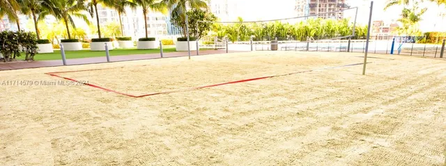 a view of a backyard with palm trees