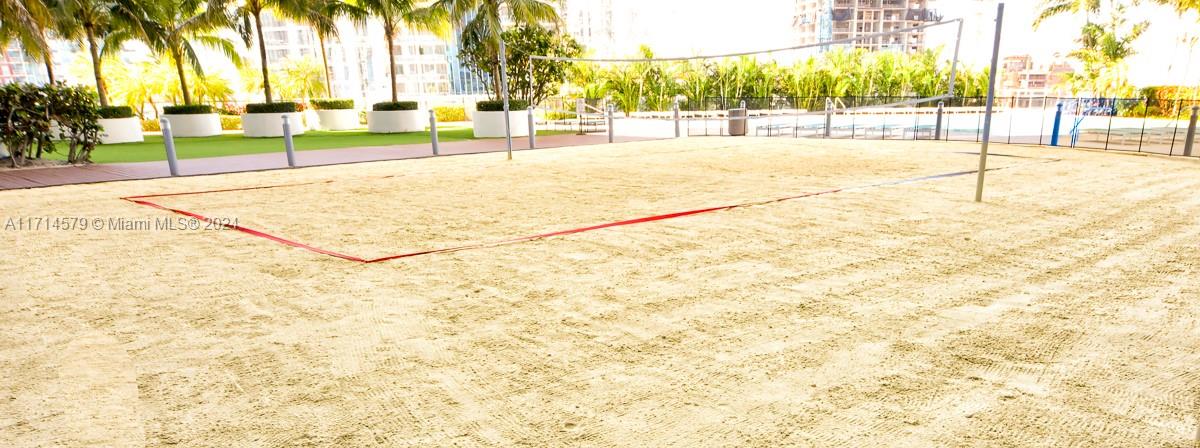 888 Biscayne Boulevard, Unit 2511 Miami, FL 33132 - Photo 16 of 26 a view of a backyard with palm trees