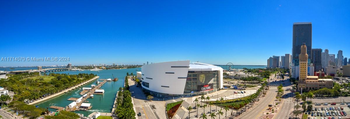 888 Biscayne Boulevard, Unit 2511 Miami, FL 33132 - Photo 25 of 26 an aerial view of a city