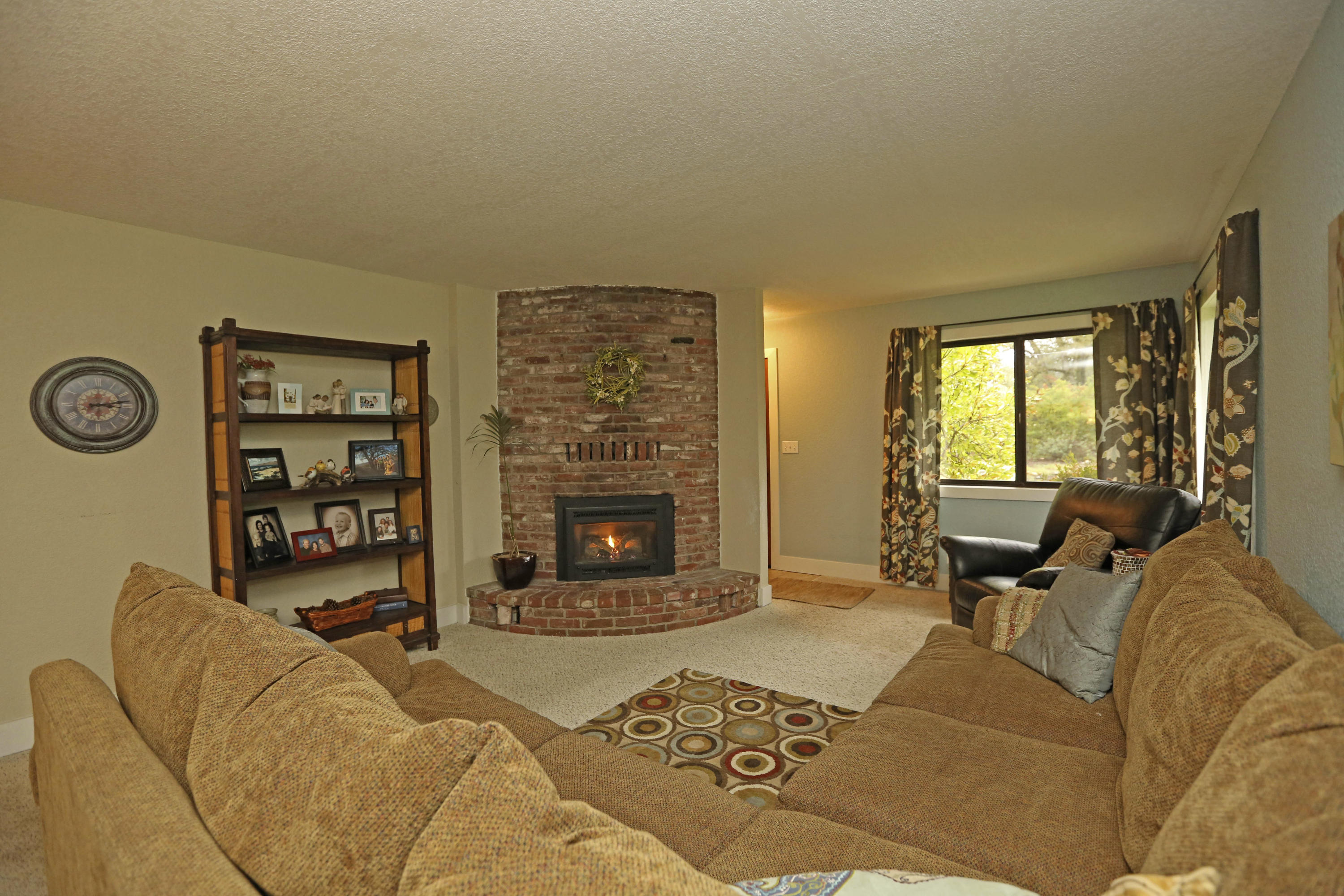 Living Room with Fireplace