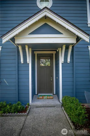 a front view of a house