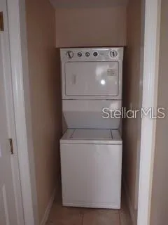 a close up view of washer and dryer