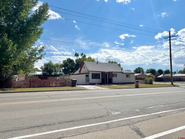 a view of a house with a patio