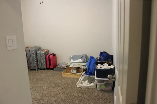 a room with storage and utility