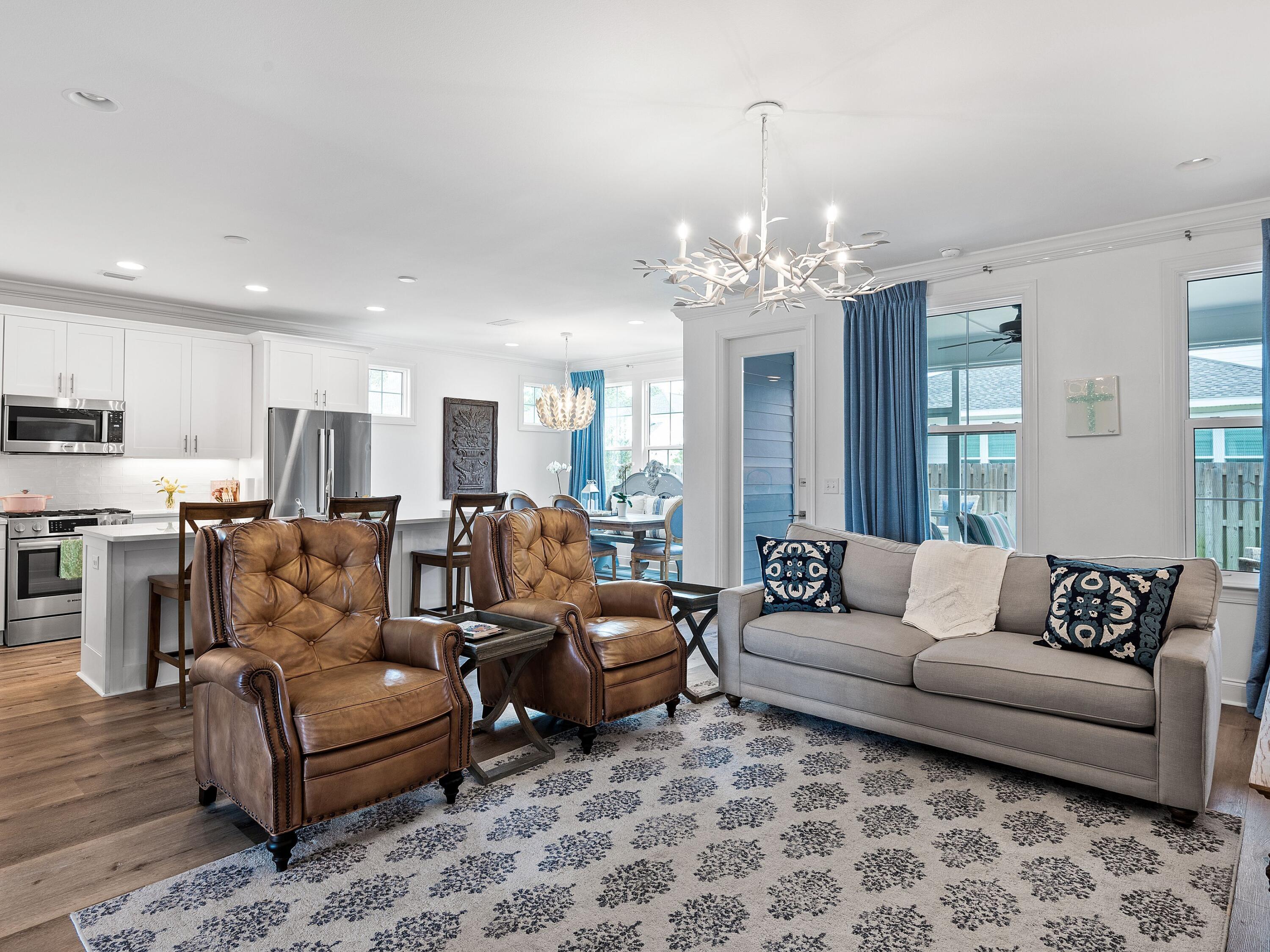7 Cambium Ct Inlet Beach Inlet Beach, FL 32461 - Photo 3 of 50 a living room with furniture and a chandelier