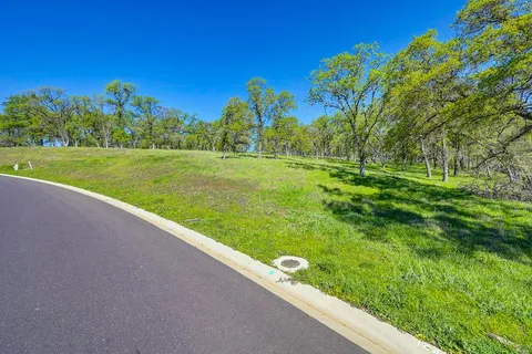 a view of a field of grass and trees